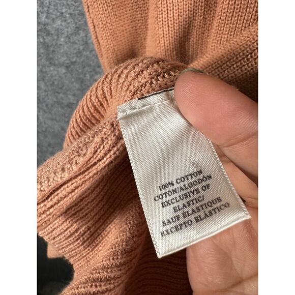 Ann Taylor Dress Women Large‎ Brown Crewneck Knit Sweater Career Office Business - Picture 3 of 8